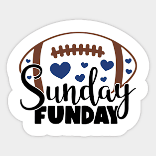 Sunday Funday Football Sticker